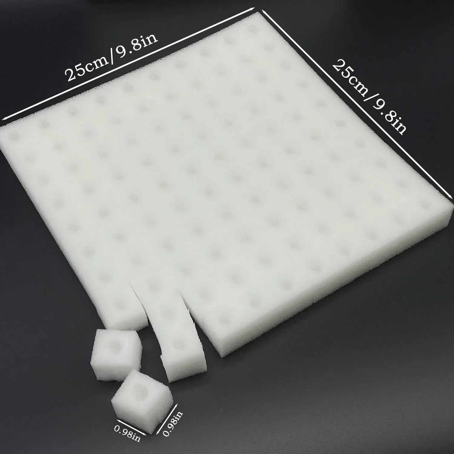 BowLift | Germina Propagation Sponge Mat | 100 Seed Holes | For Hydroponics & Soil | 25Γ25cm