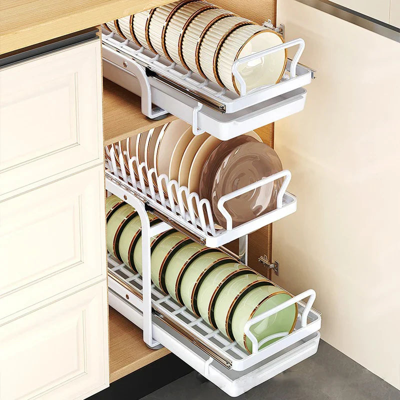BowLift | Kitchen Cabinet Sliding Storage Dish Rack