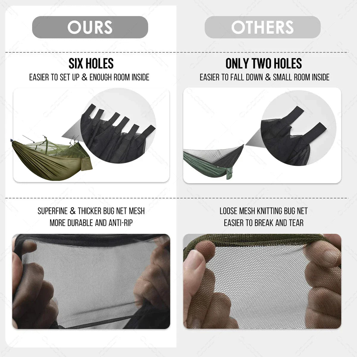 BowLift | Nomaterra Hammock | With Mosquito Net & Tarp | Ultralight & Weatherproof | For Outdoor & Trekking