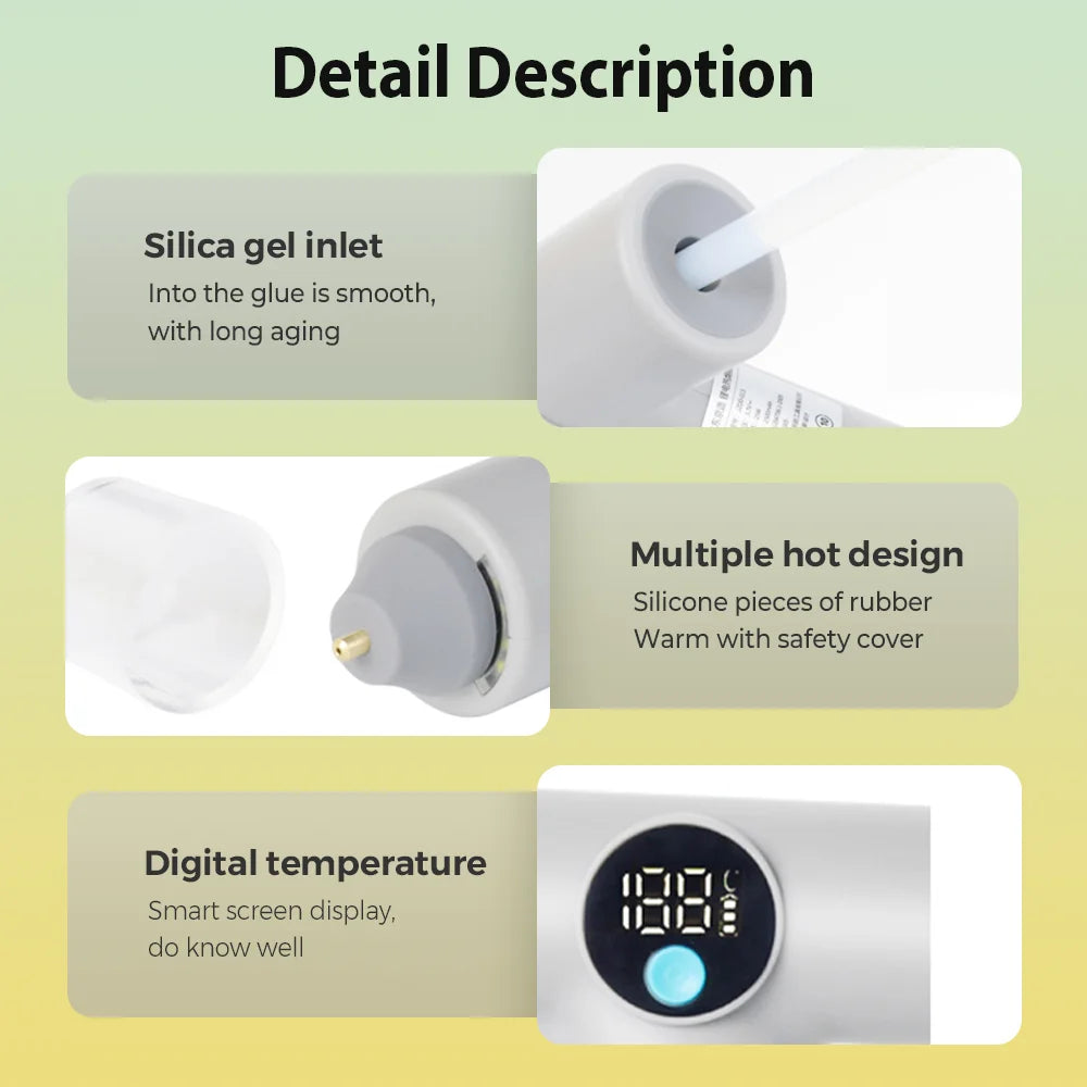 BowLift | Cordless Hot Glue Gun With LED