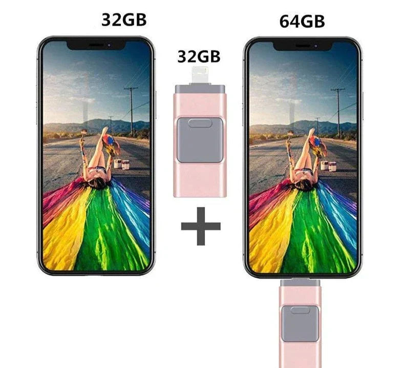 BowLift | DataFlex 4-in-1 Memory Stick – USB Storage for Phone, Tablet and PC