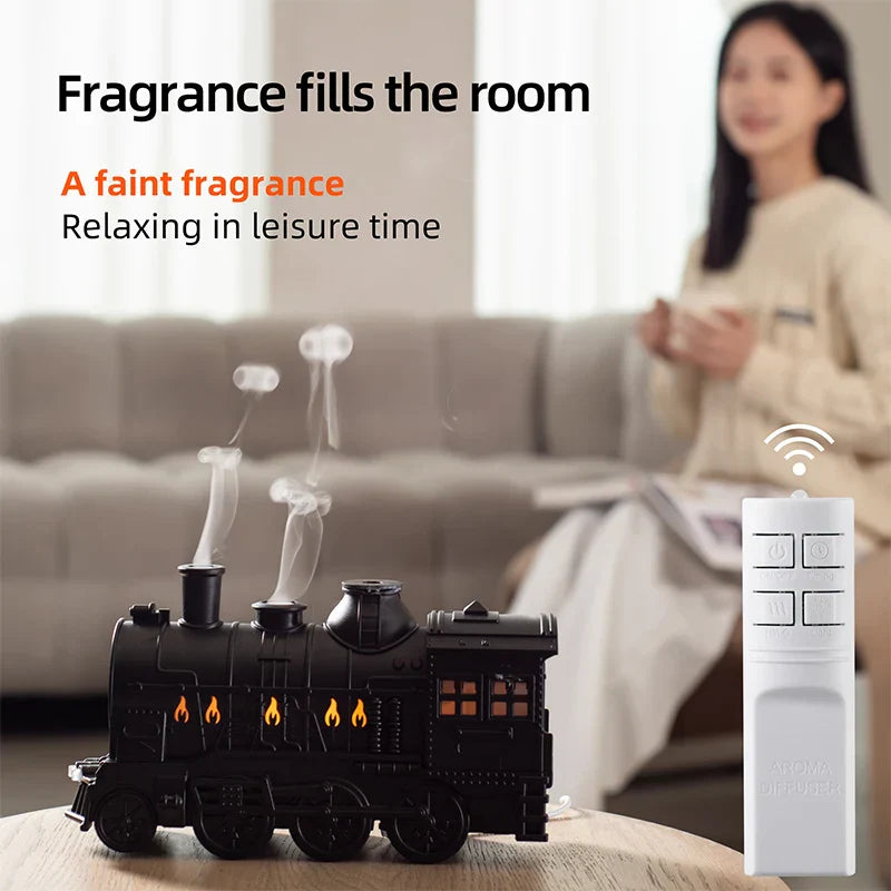 BowLift | Mini Train Aromatherapy Essential Oil Diffuser Lamp Decor