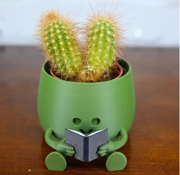 BowLift | Self-watering Flower Pot – Cute face with flexible legs!