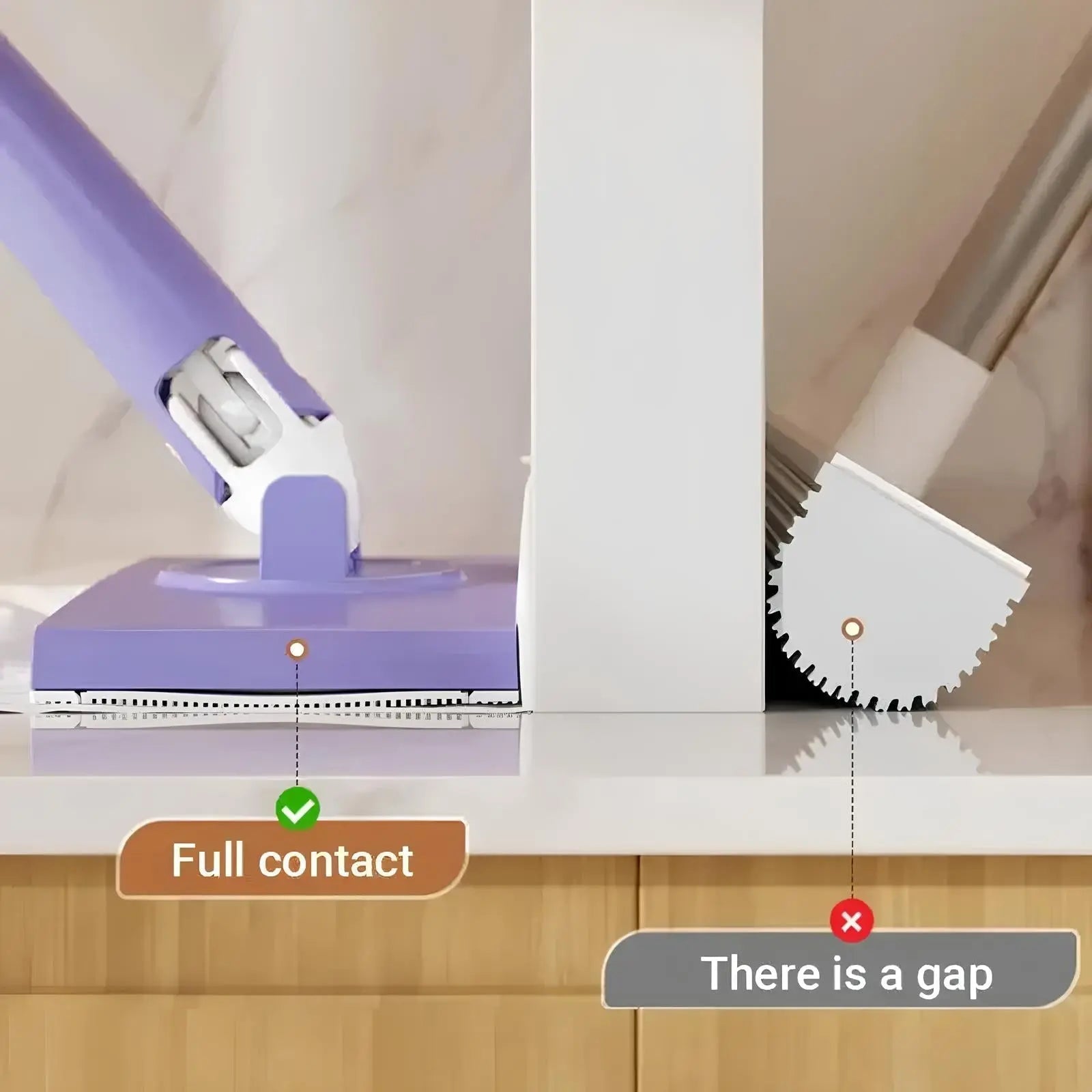 BowLift | Self-changable flat mop (NOW 180% larger) + 4 cleaning cloths