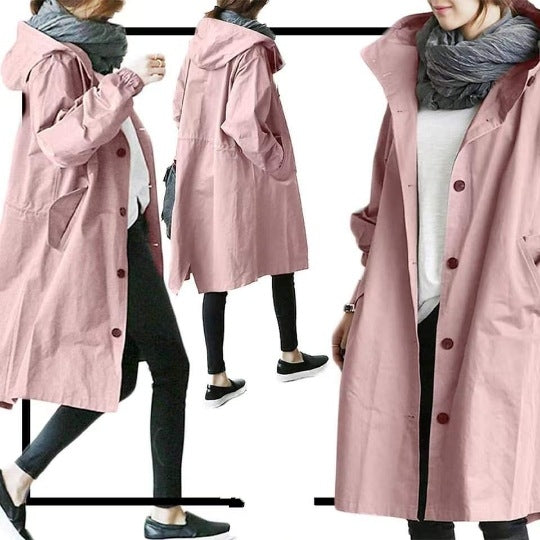 BowLift | Waterproof and Windproof Women's Trench Coat with Hood