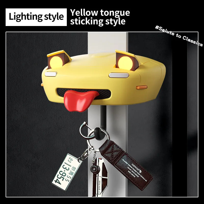 BowLift | AutoKey AE86 | Retro key holder with flip-up headlights | For car enthusiasts