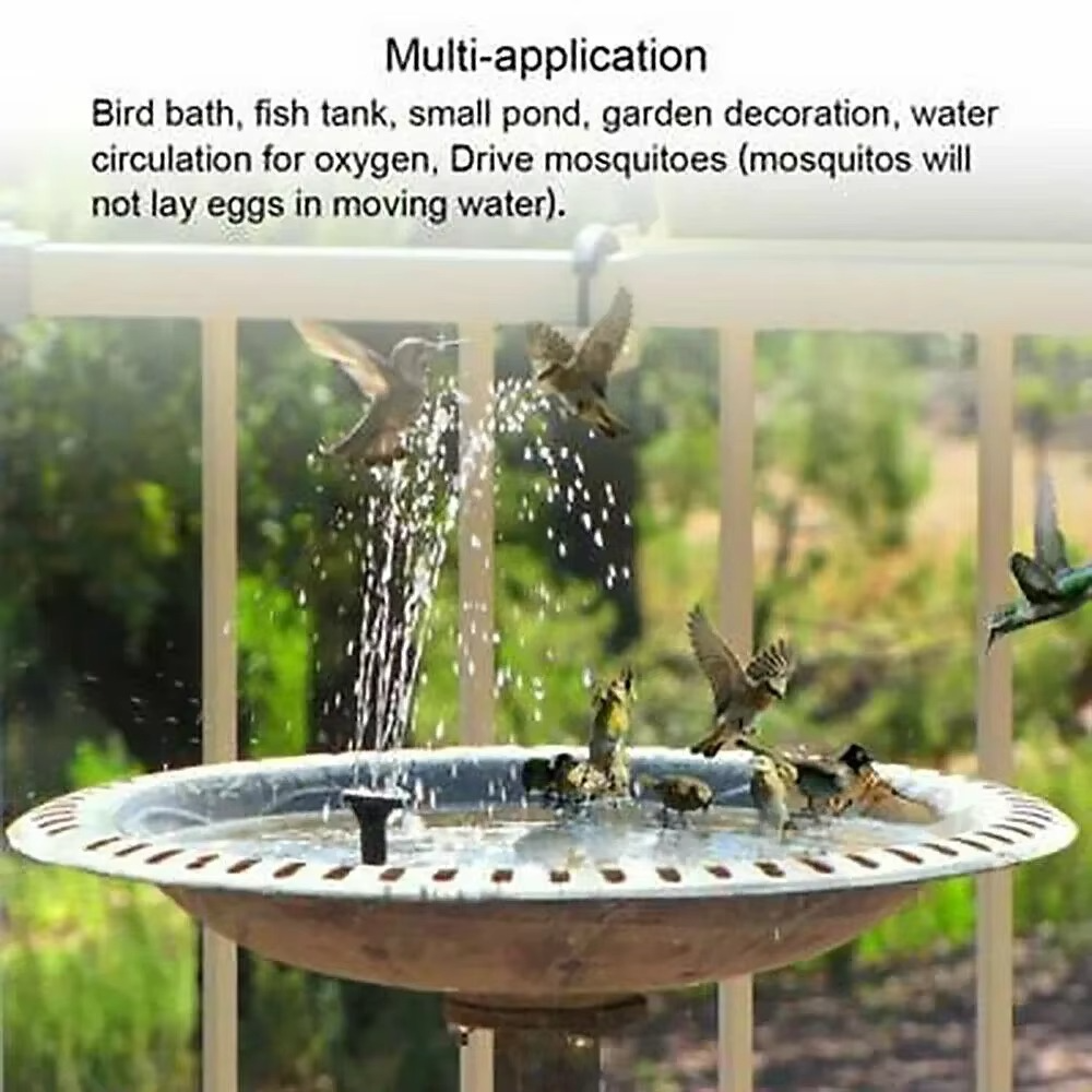 BowLift | Solar Powered Water Fountain Pump for Bird Baths, Ponds, and Garden Decoration