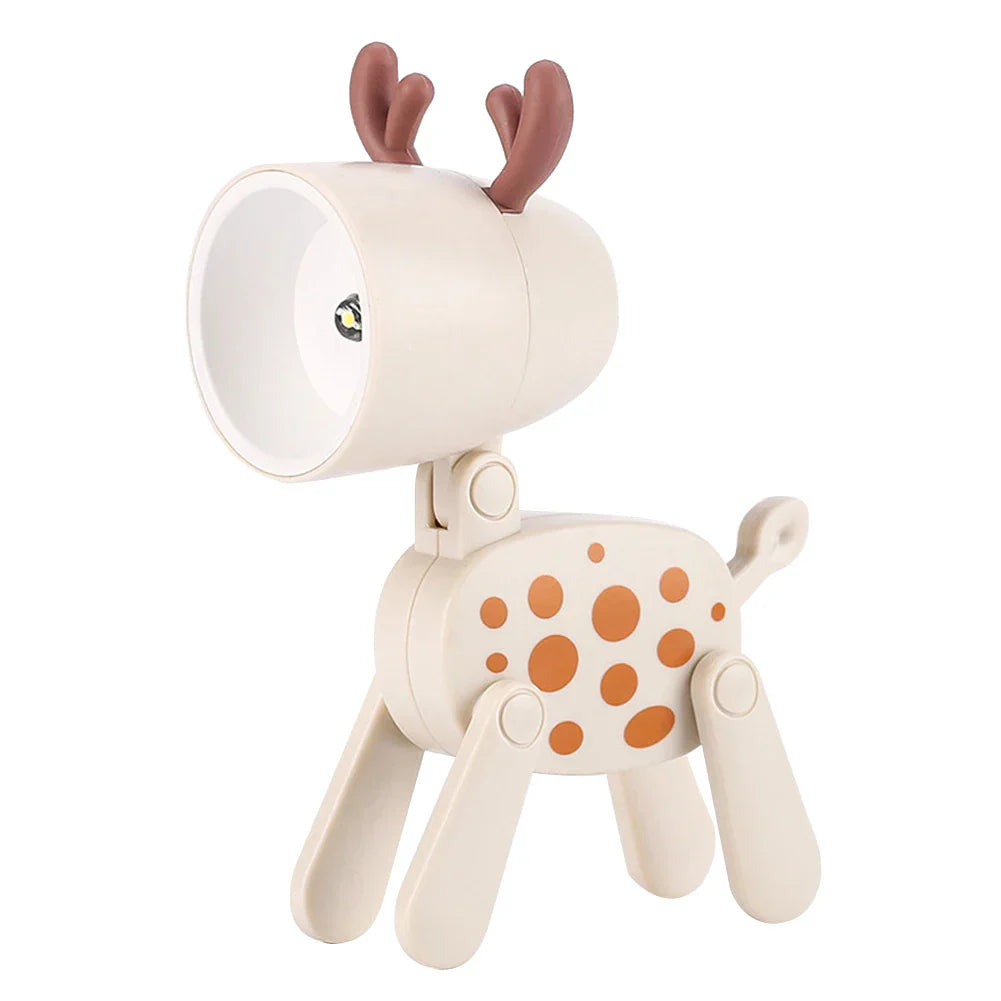 BowLift | Cute LED Night Light - Mini Dog, Deer, Dinosaur Folding Table Lamp for the Children's Room