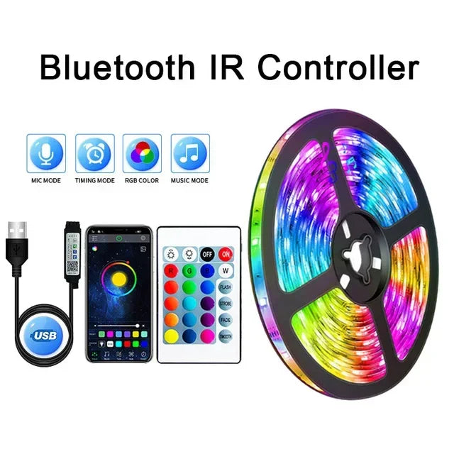BowLift | USB RGB LED Strip Lights with App Control for Room & TV Backlighting Decor