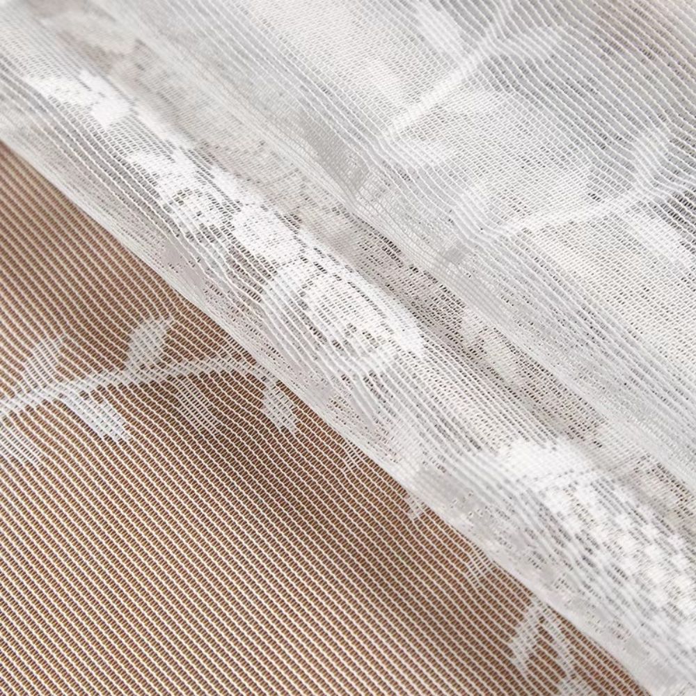 BowLift | Sheer Lace Round Floral Tablecloth