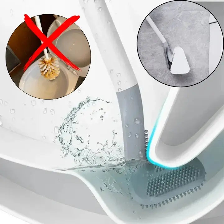 BowLift | Silicone Toilet Brush with Wall Mount
