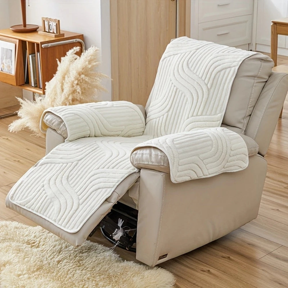 BowLift | Silven Plush Thickened Anti-Slip Recliner Sofa Cover