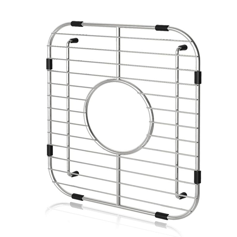 BowLift | Kitchen Sink Protector, Single Bowl Sink Bottom Grille, 304 High Quality Stainless Steel Grille Drying Rack Center Drain