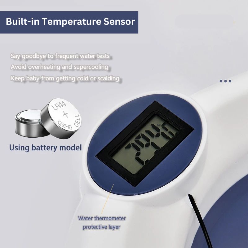 BowLift | Baby Bath Tub with Thermometer