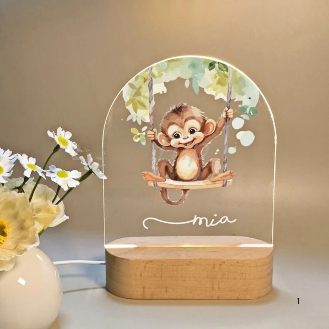 BowLift | Personal Night Light with Name – Soft Warm LED Lighting for Children