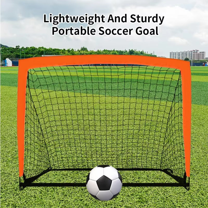 BowLift | High Quality Backyard Soccer Goal 4x3 Ft Portable Pop Up Soccer Nets Folding Indoor Goal For Youth Adult Perfect For Practice