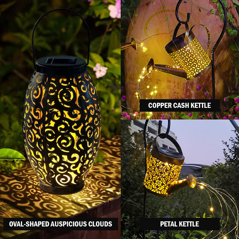 BowLift | Outdoor garden lamp in iron with solar energy