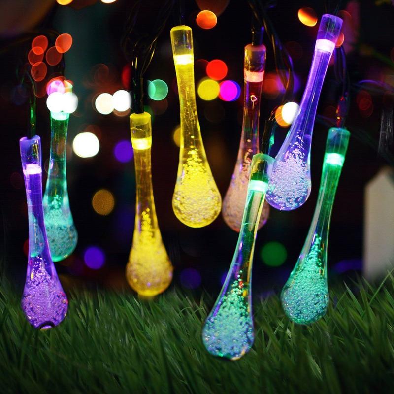 BowLift | Solar Water Droplet String Lights