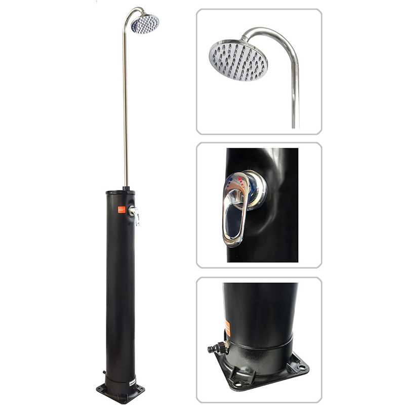 BowLift | Stainless Steel Solar Shower 20L Outdoor Yard Garden Camping Swimming Pool Installable Portable