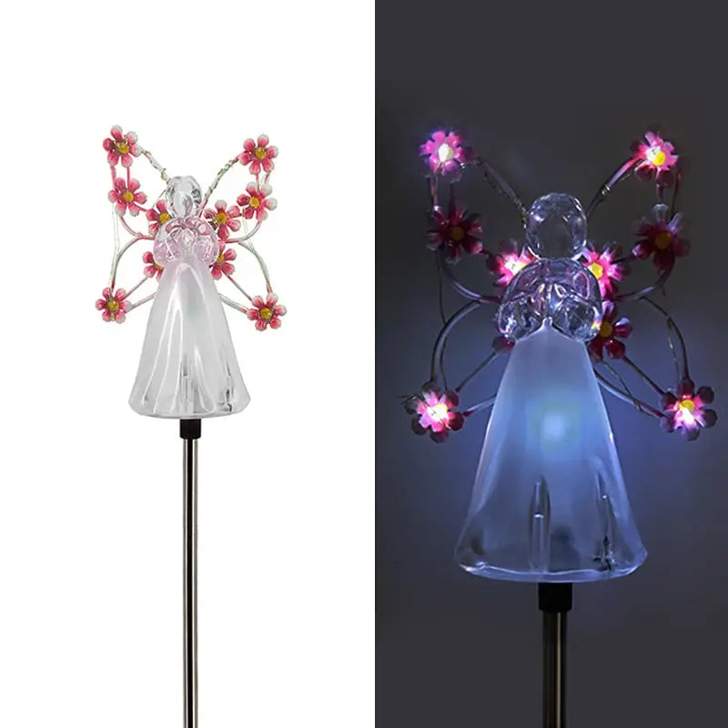BowLift | Solar-powered angel garden light – Waterproof memorial decoration for outdoor areas!