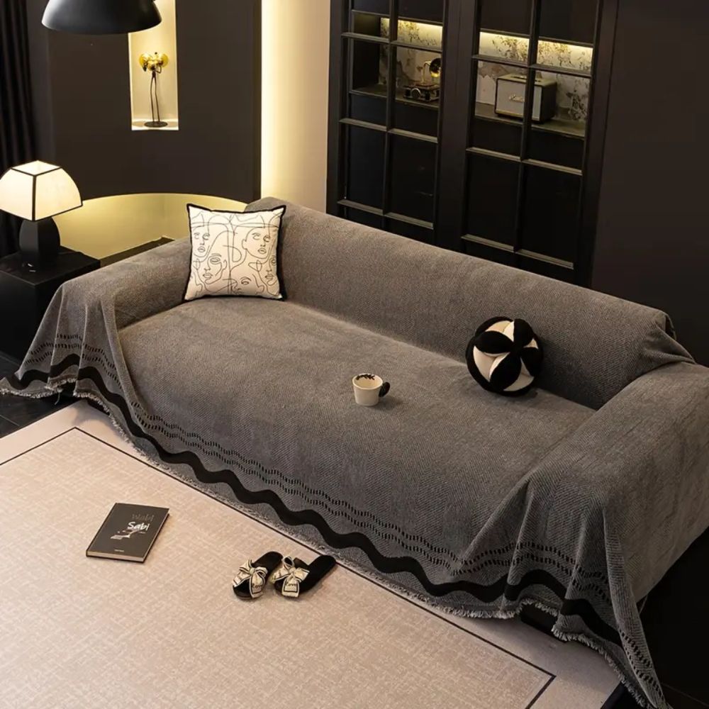 BowLift | Sora Line Tasseled Sofa Cover