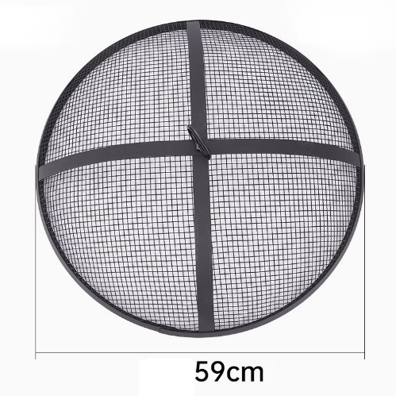 BowLift | Heavy Duty Steel Fire Pit Spark Screen with Handles - 24" Diameter