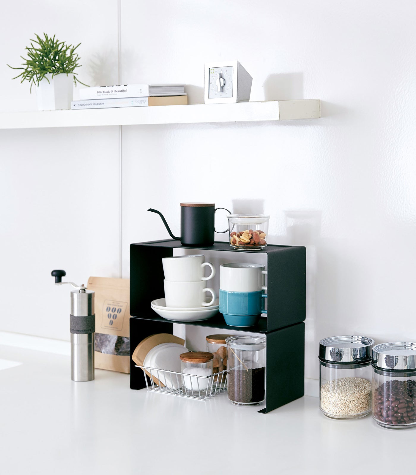 BowLift | Stackable Kitchen Shelf - Two Sizes - Steel
