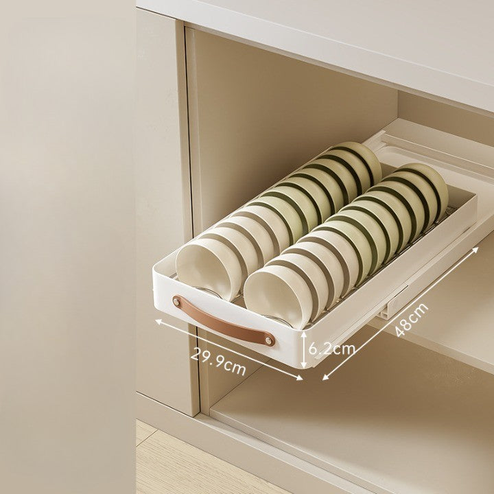 BowLift | Stainless Steel Pull-Out Storage Kitchen Organizer Tray