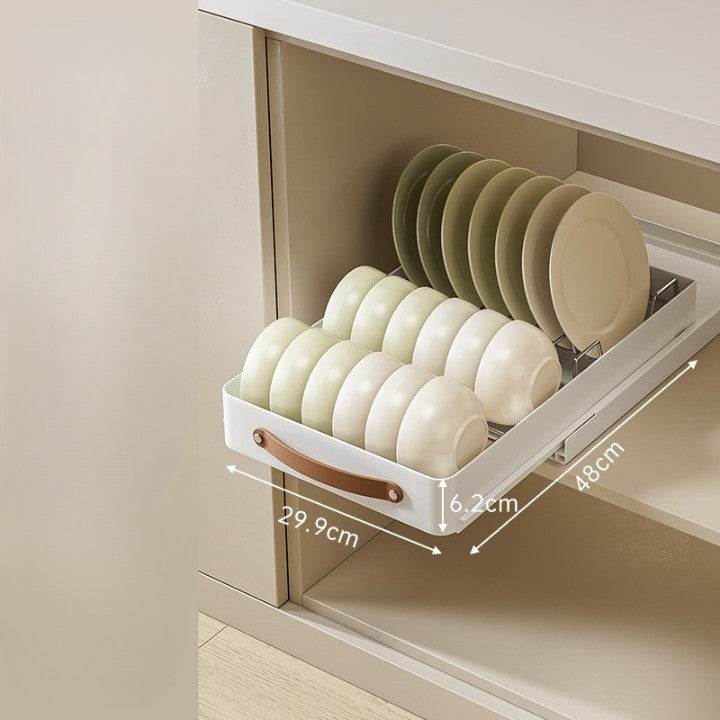 BowLift | Stainless Steel Pull-Out Storage Kitchen Organizer Tray