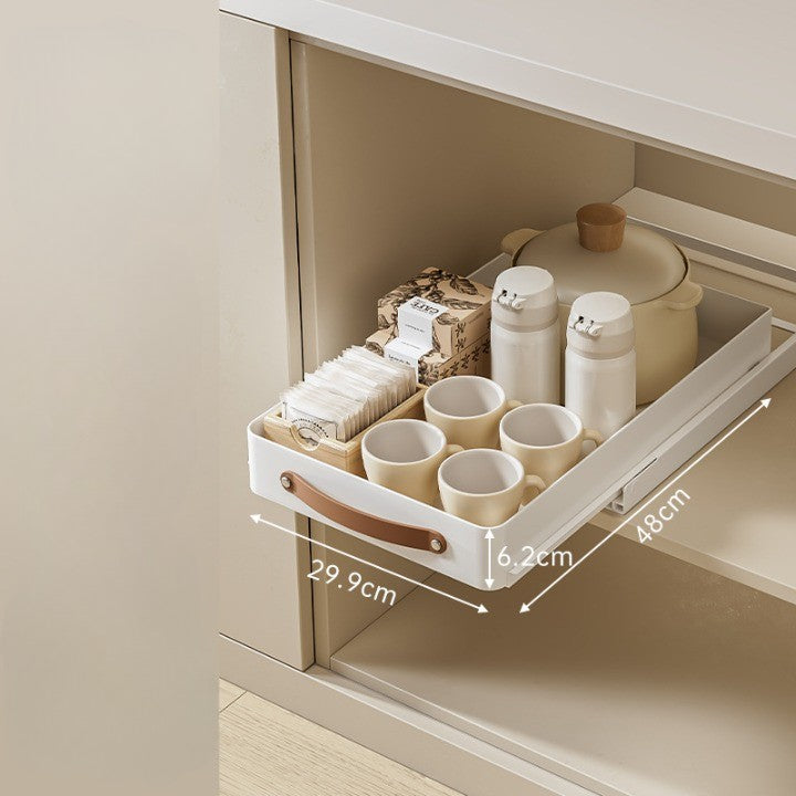 BowLift | Stainless Steel Pull-Out Storage Kitchen Organizer Tray