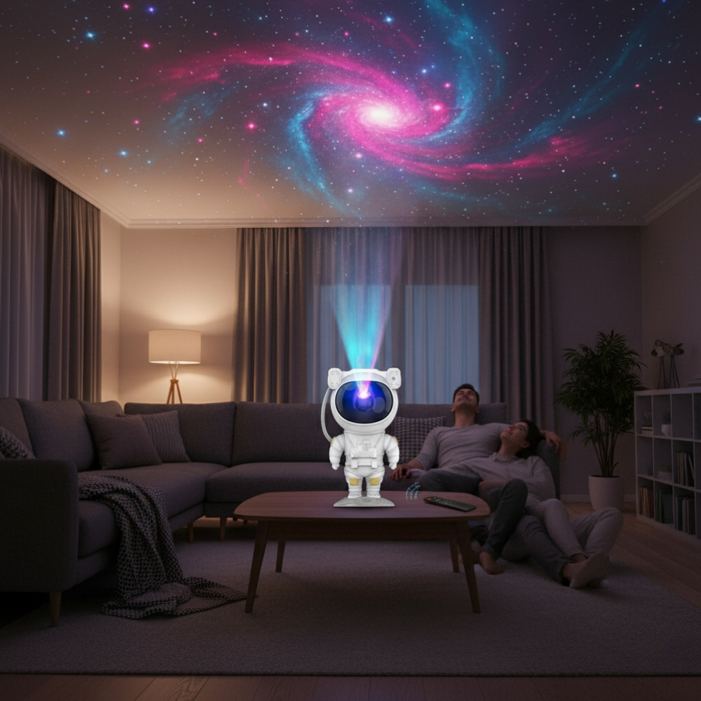 BowLift | Star Projector Astronaut Lamp Adjustable LED Night Light Galaxy