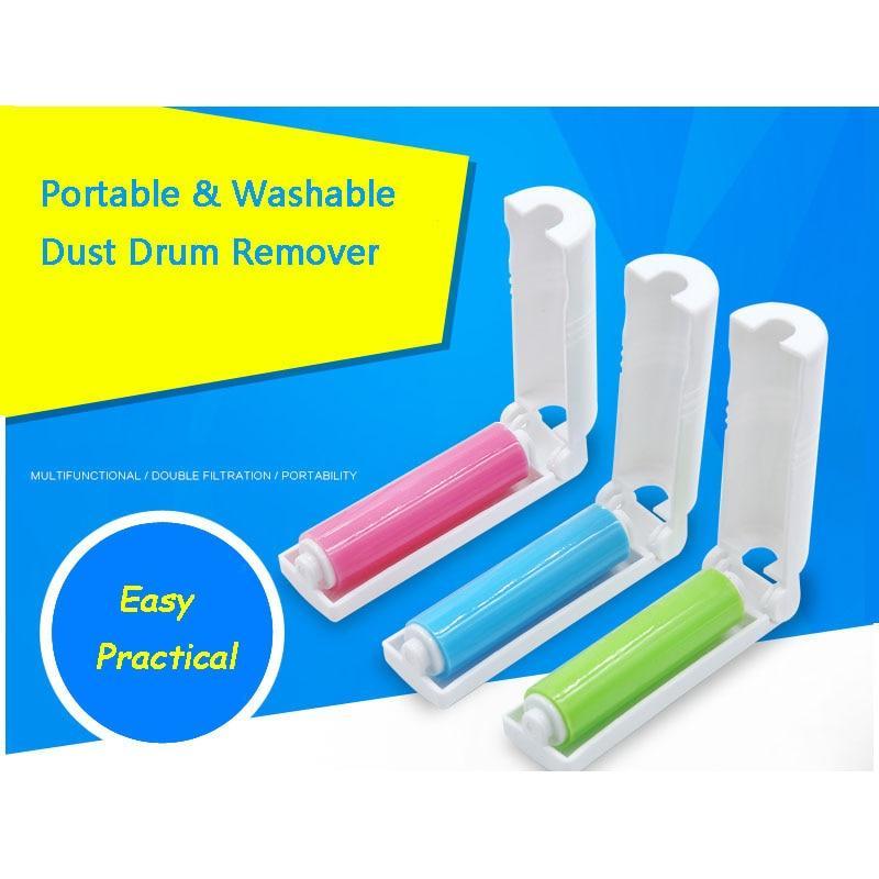 BowLift | Sticky Portable Washable Dust Lint Roller With Cover for Wool Sheets Hair Clothes Fluff Dust Catcher Dust Drum Lint Roller