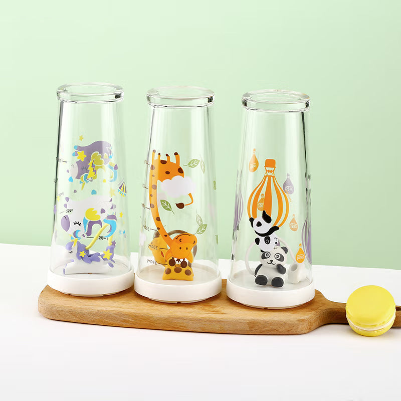 BowLift | Heat-Resistant Cold Water Cup, Color-Changing Straw Cup With Scale, Glass Water Cup, Juice Drink, Milk Cup, Buy One Get One Free