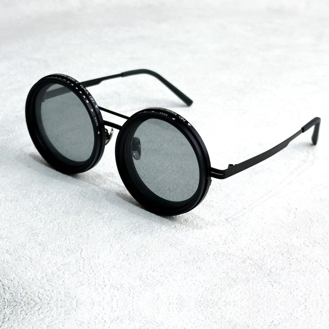 BowLift | VisionRound Polarized Sunglasses – Unisex Retro Design with Adjustable Light Filter