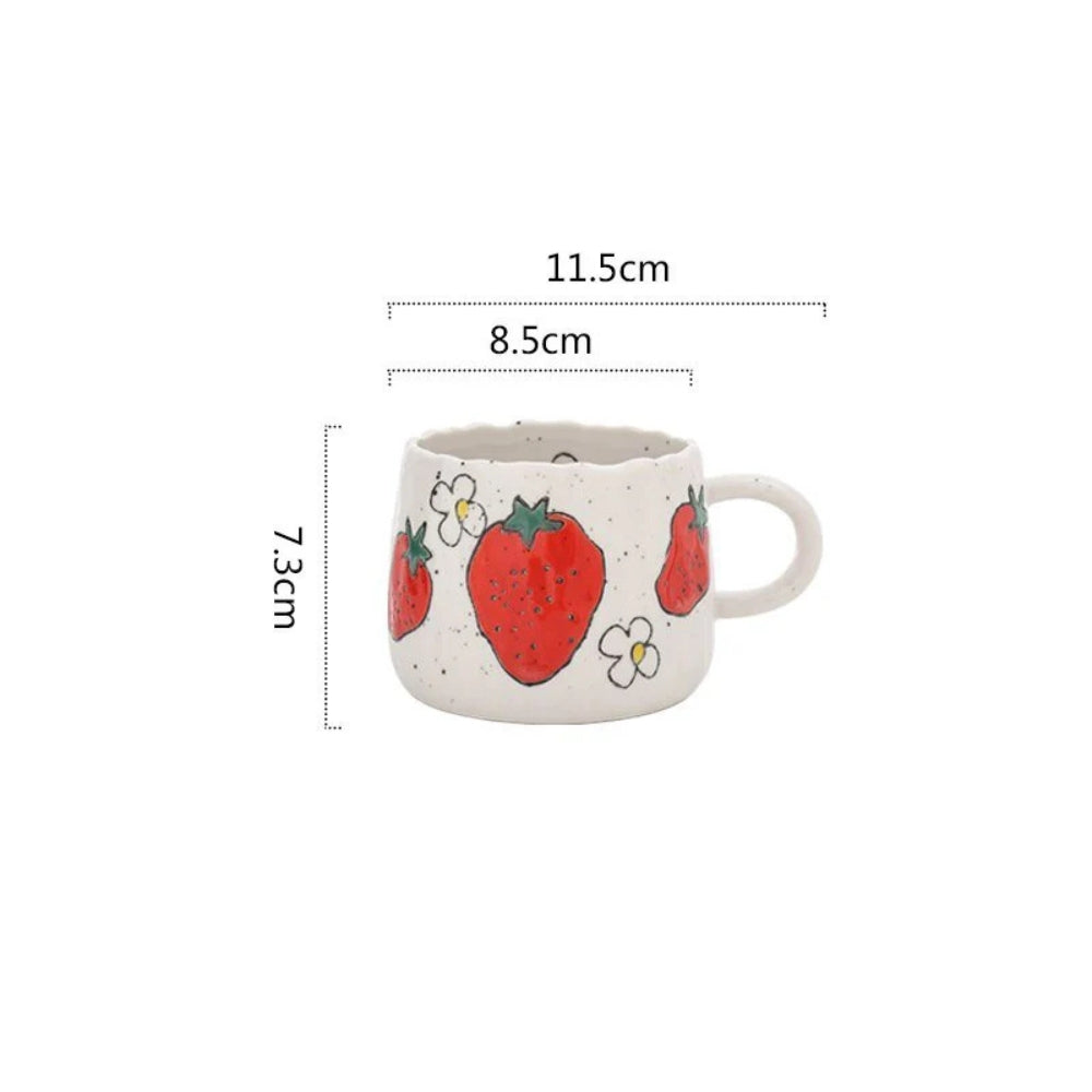 BowLift | Sunny Fruit Ceramic Coffee Mug Collection