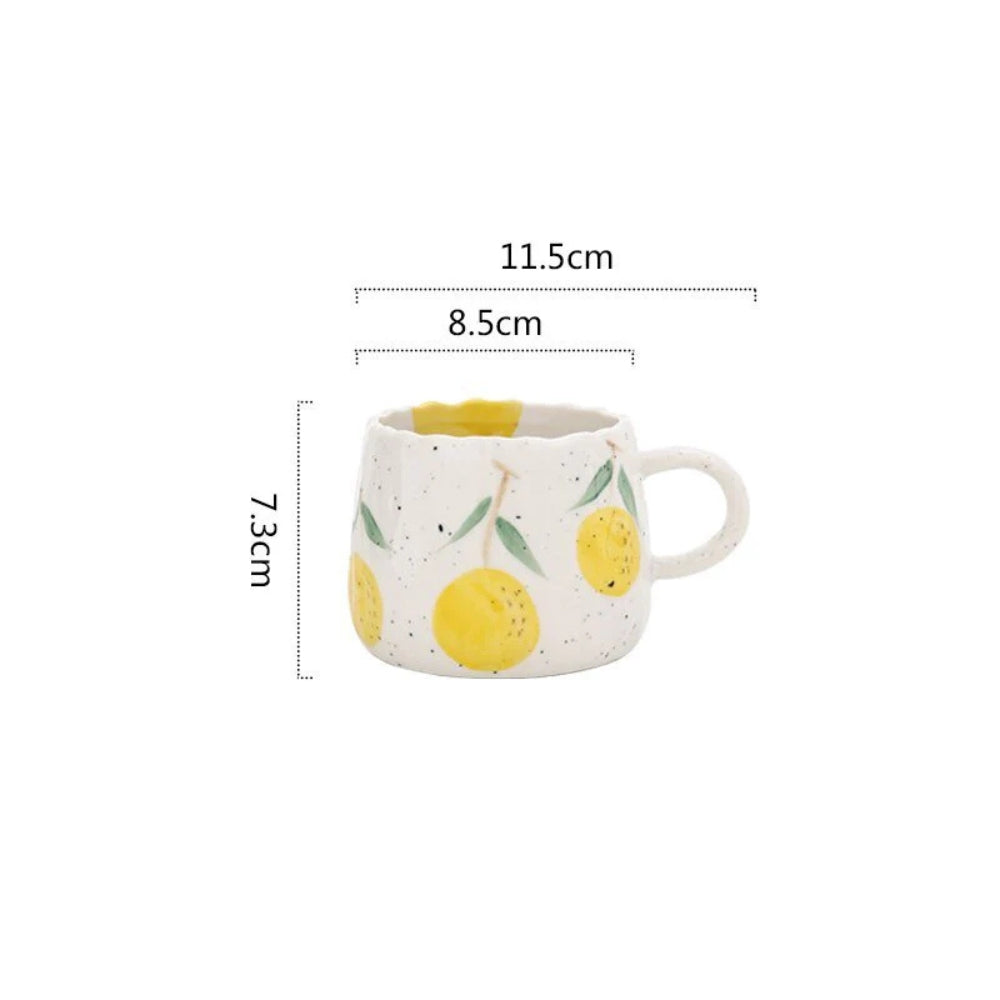 BowLift | Sunny Fruit Ceramic Coffee Mug Collection