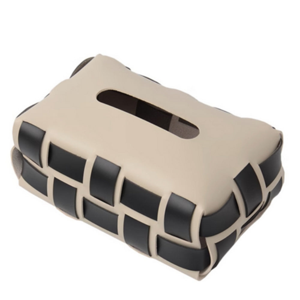 BowLift | Braided Vegan Leather Tissue Holder