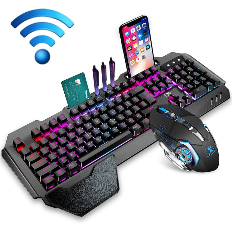 BowLift | K680 RGB Rechargeable Gaming Wireless Keyboard and Mouse Set (Black)
