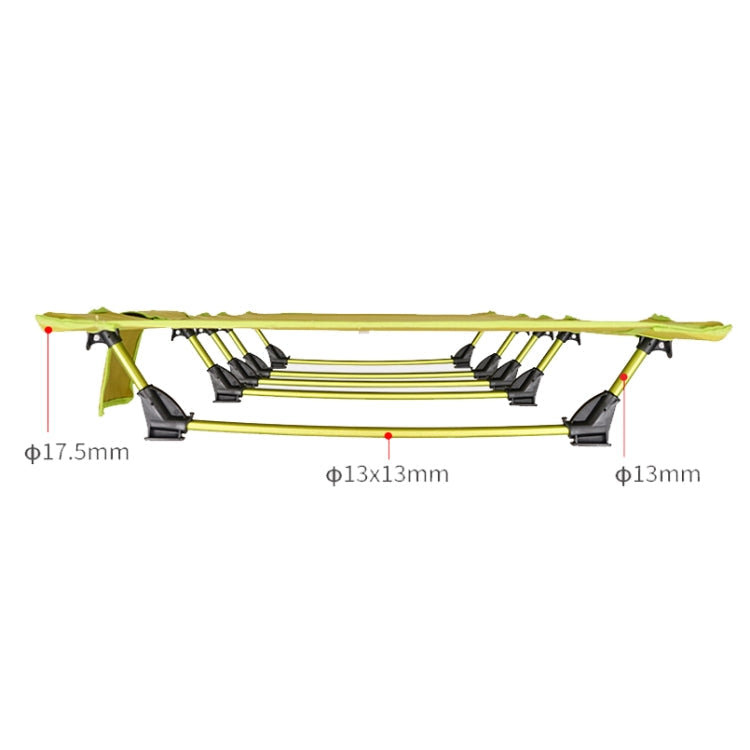 BowLift | CLS Outdoor Lightweight Folding Bed Camping Simple Leisure Bed (Black)