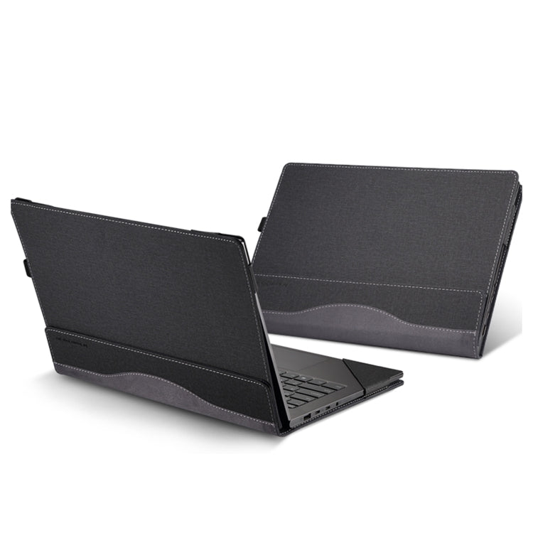 BowLift | For Samsung Galaxy Book 3 Pro 360 16 Inch Leather Laptop Anti-Fall Protective Case (Black)