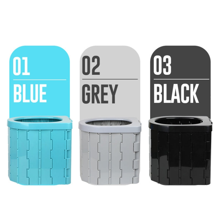 BowLift | Auto-Toilet Integrated Portable Folding Toilet Self-Driving Tour Outdoor Camping Toilet (Light Grey)