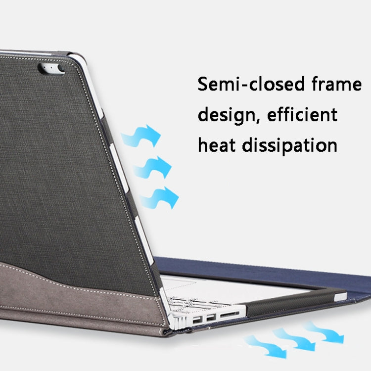 BowLift | PU Leather Laptop Case for Microsoft Surface Book 2 15 Inch (Gentleman Gray)