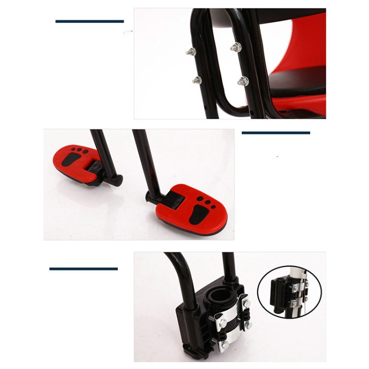 BowLift | Fully enclosed bicycle front seats for children (Red)