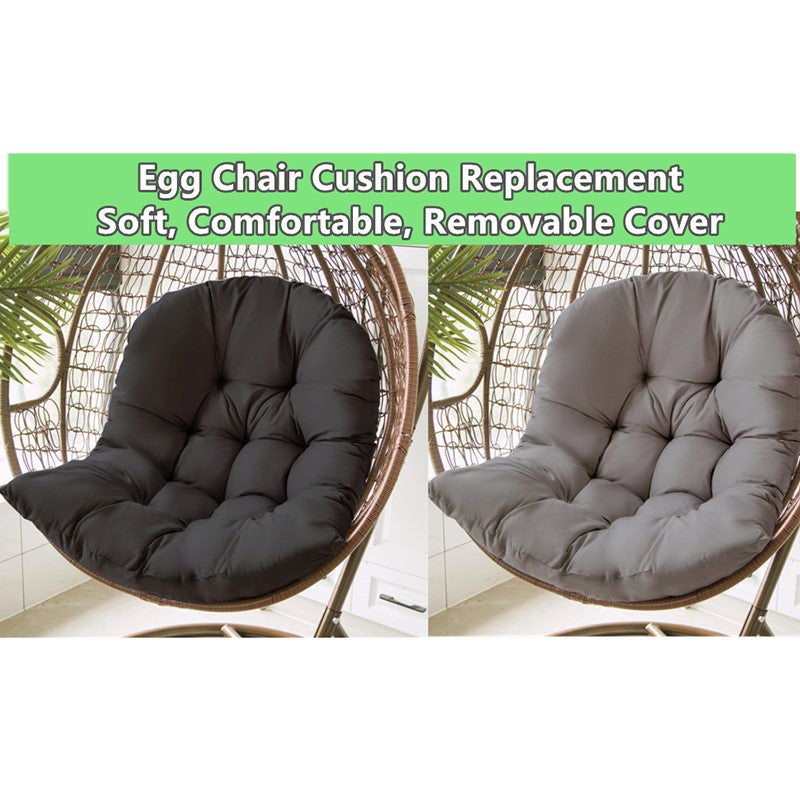 BowLift | Comfort Cushion for Garden and Swing Chair – Dark Grey – 80x120 cm – For Indoor & Outdoor