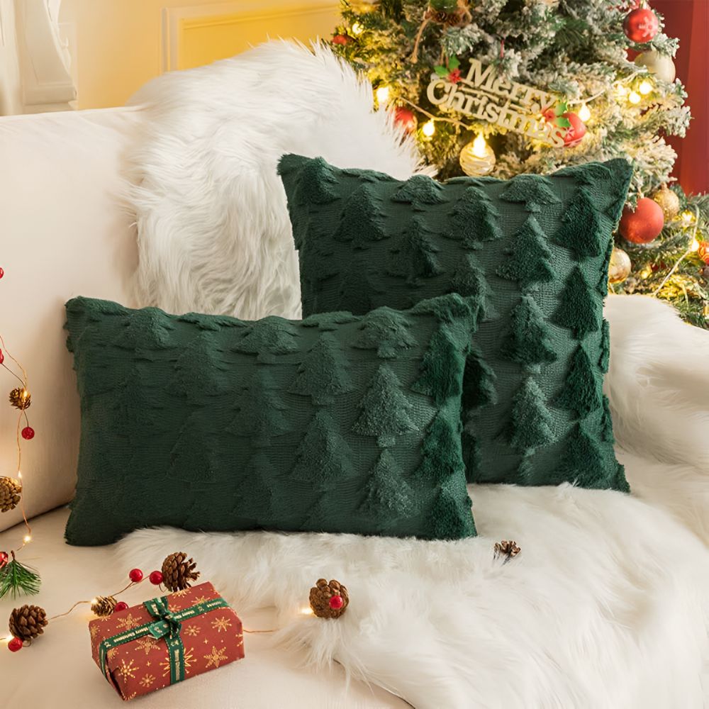 BowLift | Cozy Plush Christmas Tree Pillowcase made of Ultra-Soft Fabric