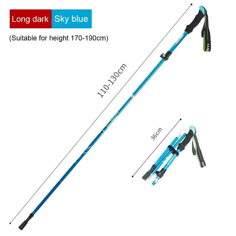 BowLift | Ultralight 5-piece telescopic trekking poles for mountain and hiking tours