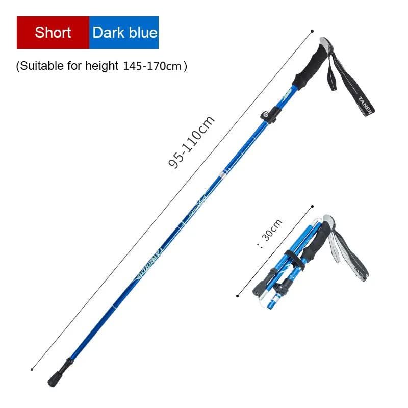 BowLift | Ultralight 5-piece telescopic trekking poles for mountain and hiking tours