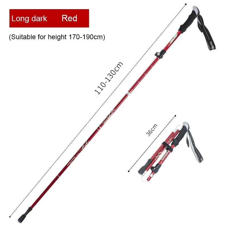 BowLift | Ultralight 5-piece telescopic trekking poles for mountain and hiking tours