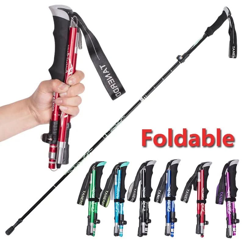 BowLift | Ultralight 5-piece telescopic trekking poles for mountain and hiking tours