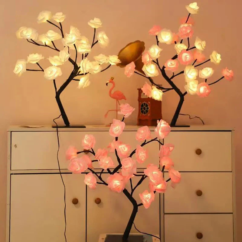 BowLift | Romantic Rose Table Lamp - Warm Light & Elegance